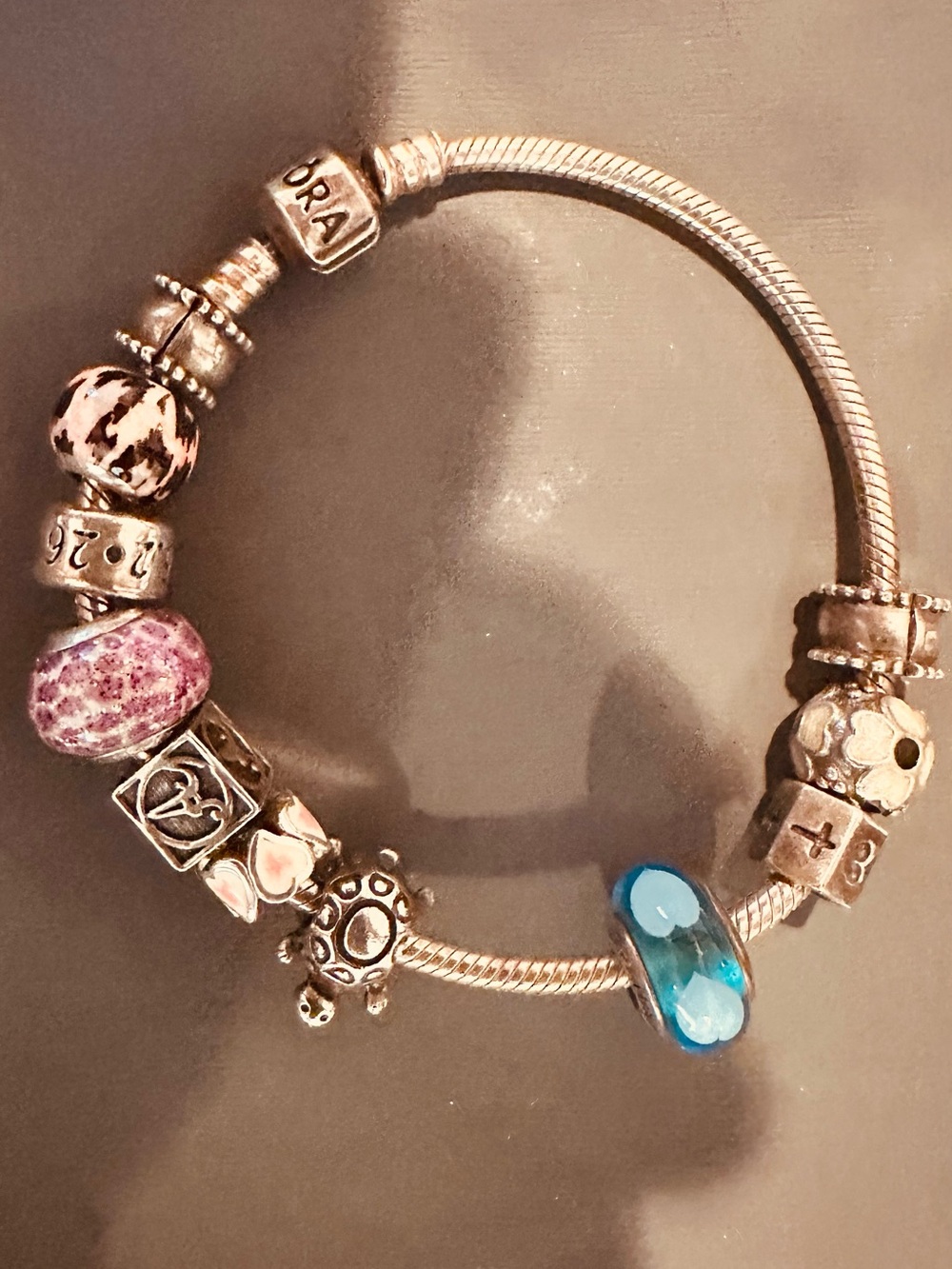 Pandora Moments Silver Charm Bracelet with Assorted Charms